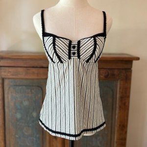 Vintage Betsey Johnson Parosol Tankini Swim Top
